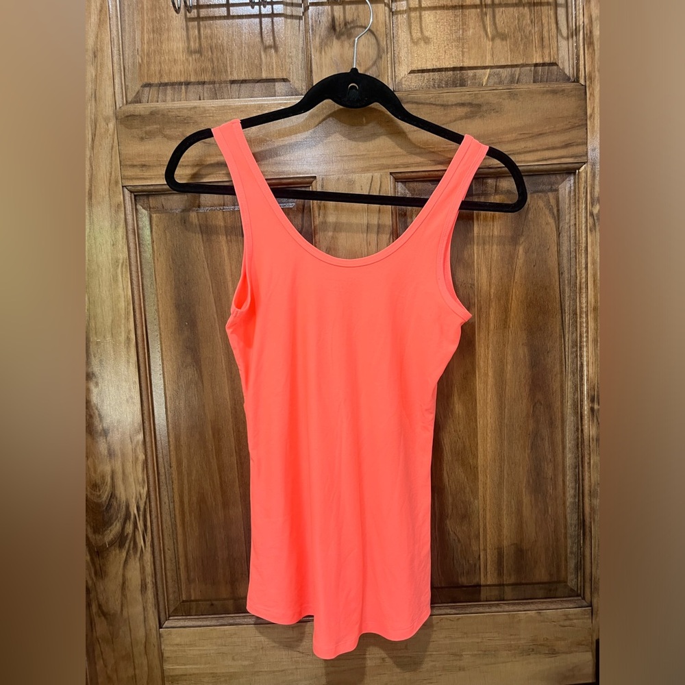 Neon orange tank top size Medium